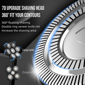 E-Hunter replacement head installed on shaver demonstrating easy swap benefit
