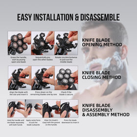 E-Hunter retail packaging with three heads displayed for fresh refills benefit