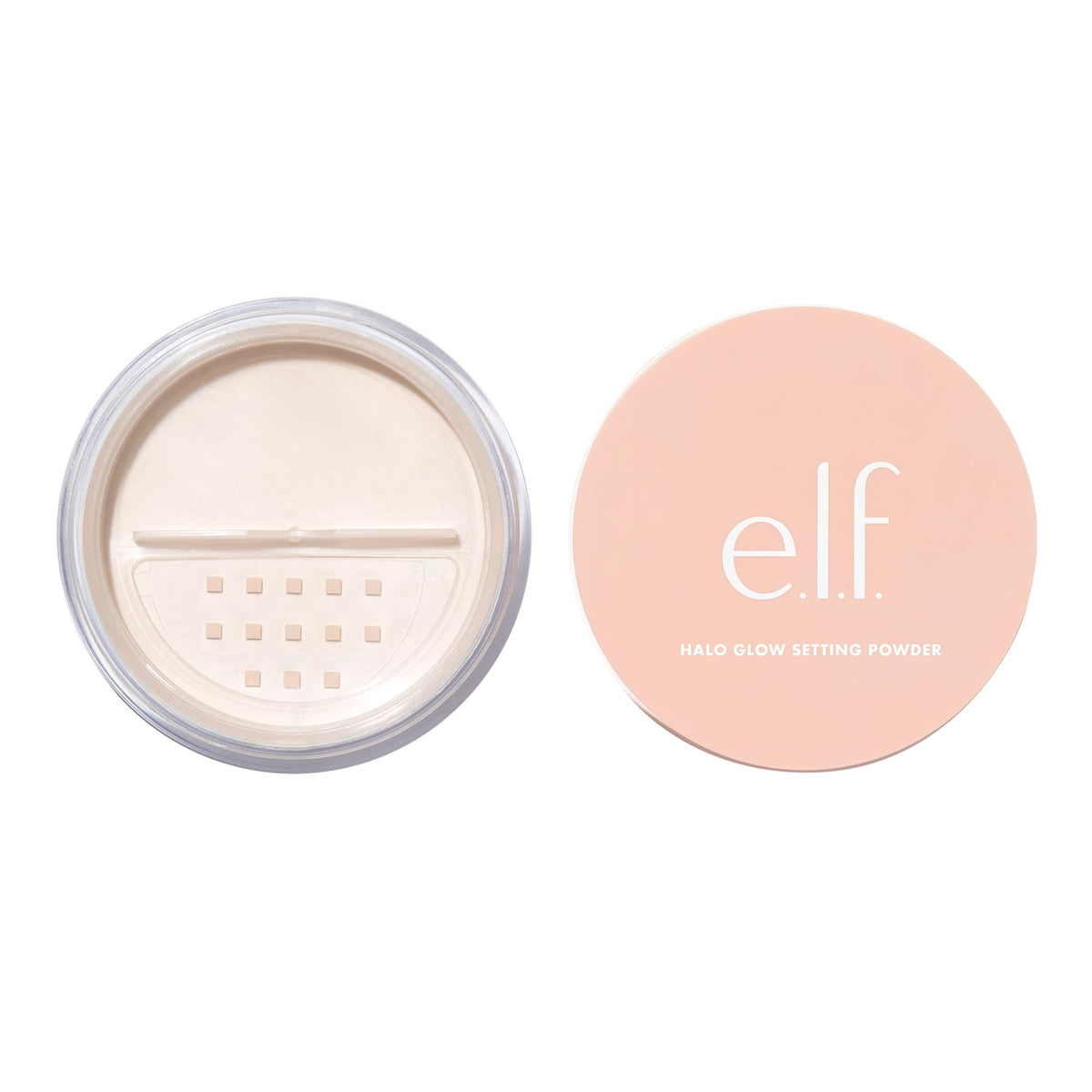 e.l.f. Halo Glow front packaging showing compact jar and label for clear product ID and benefit