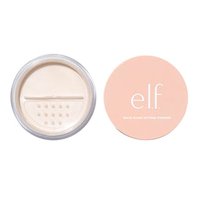 e.l.f. Halo Glow front packaging showing compact jar and label for clear product ID and benefit