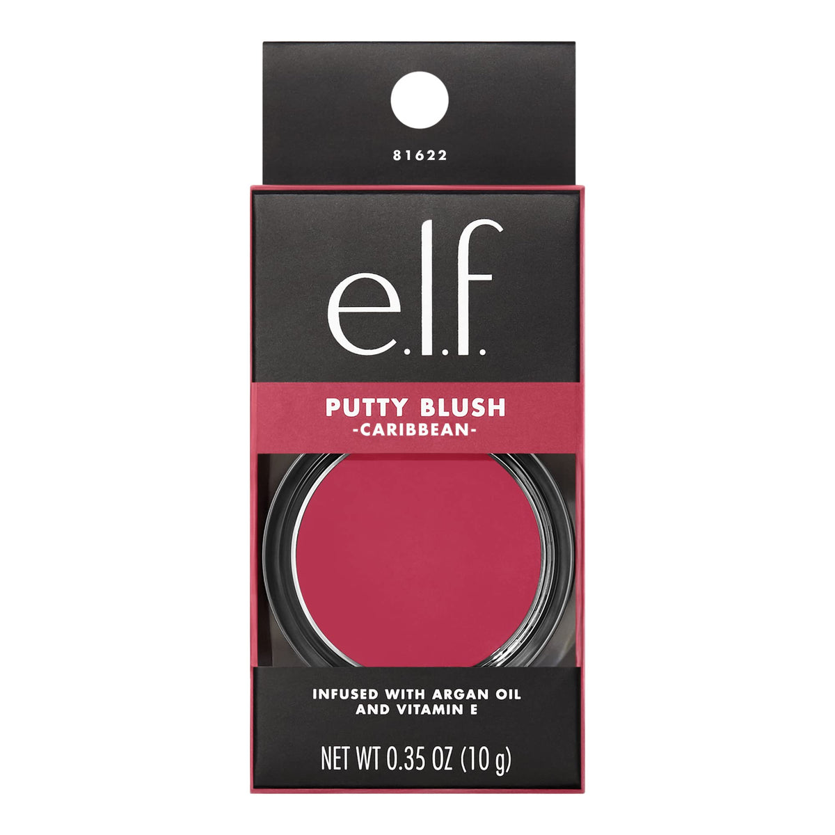 e.l.f. putty blush Caribbean fingertip application demonstrating smooth blend and natural finish