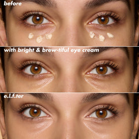 e.l.f. application in morning routine showing refreshed awake appearance