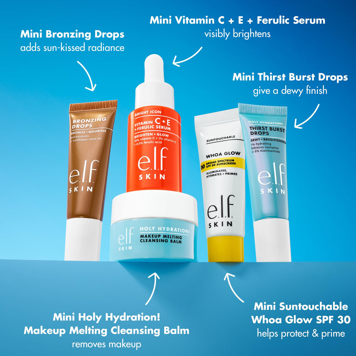 e.l.f. SKIN cleansing balm tube close-up displaying smooth balm texture for makeup removal