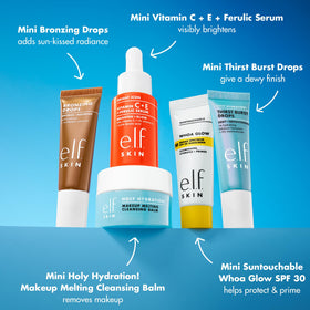 e.l.f. SKIN cleansing balm tube close-up displaying smooth balm texture for makeup removal
