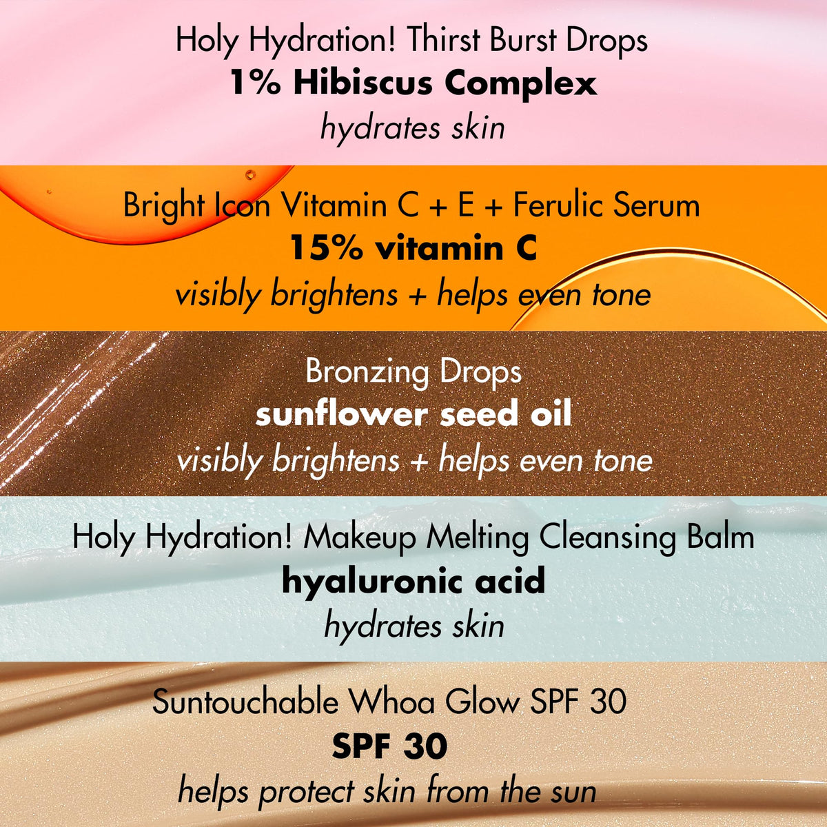e.l.f. SKIN hydration drops texture on fingertip demonstrating lightweight boost and moisture