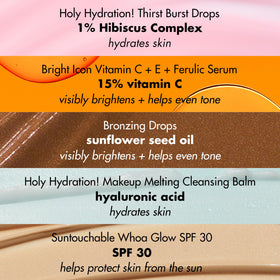 e.l.f. SKIN hydration drops texture on fingertip demonstrating lightweight boost and moisture