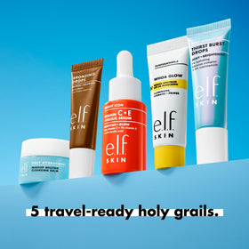 e.l.f. SKIN Vitamin C serum bottle labeled with antioxidants for brighter-looking skin