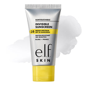 e.l.f. Suntouchable front packaging showing SPF 35 and clear gel benefit