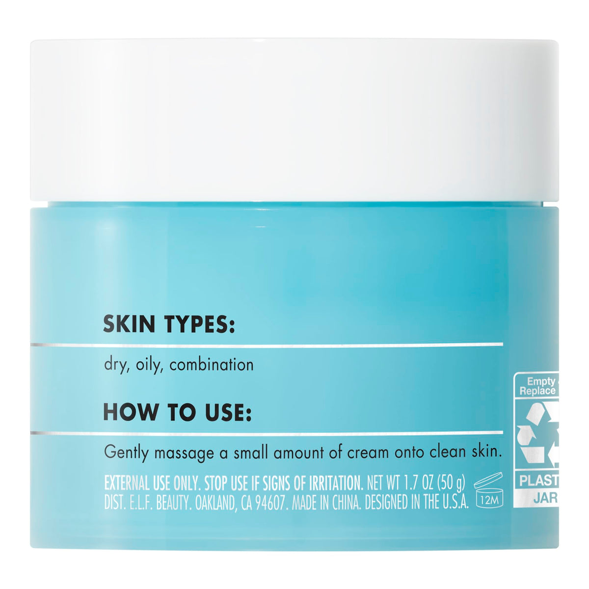 e.l.f. graphic of hyaluronic acid and niacinamide ingredients for brightening