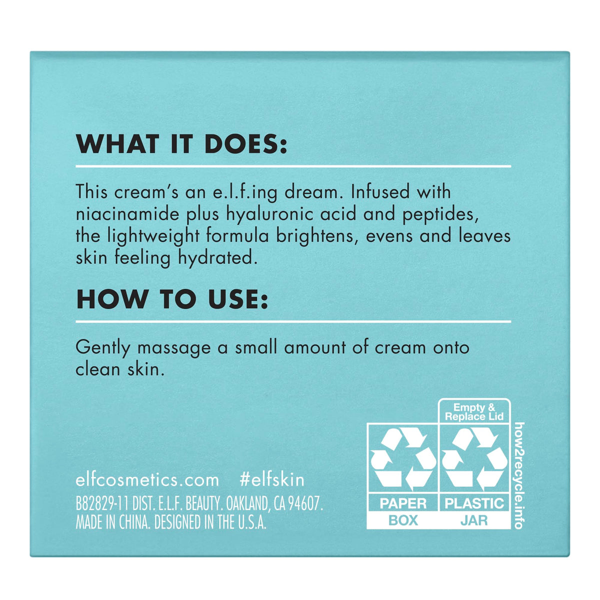 e.l.f. moisturizer on bathroom vanity in lifestyle setting for routine-ready use