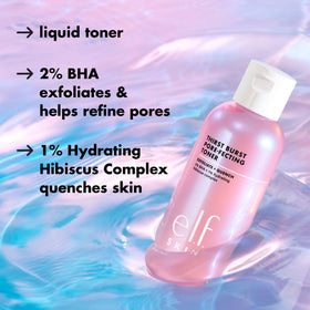 e.l.f. back label close-up showing ingredients and usage benefit: clear information