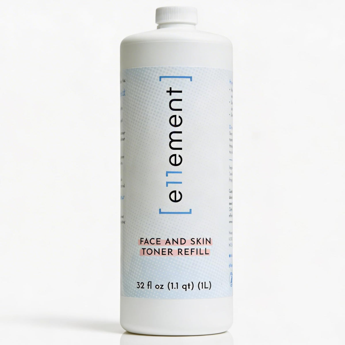 e11ement 1L refill front label showing product name and clear benefits for easy identification