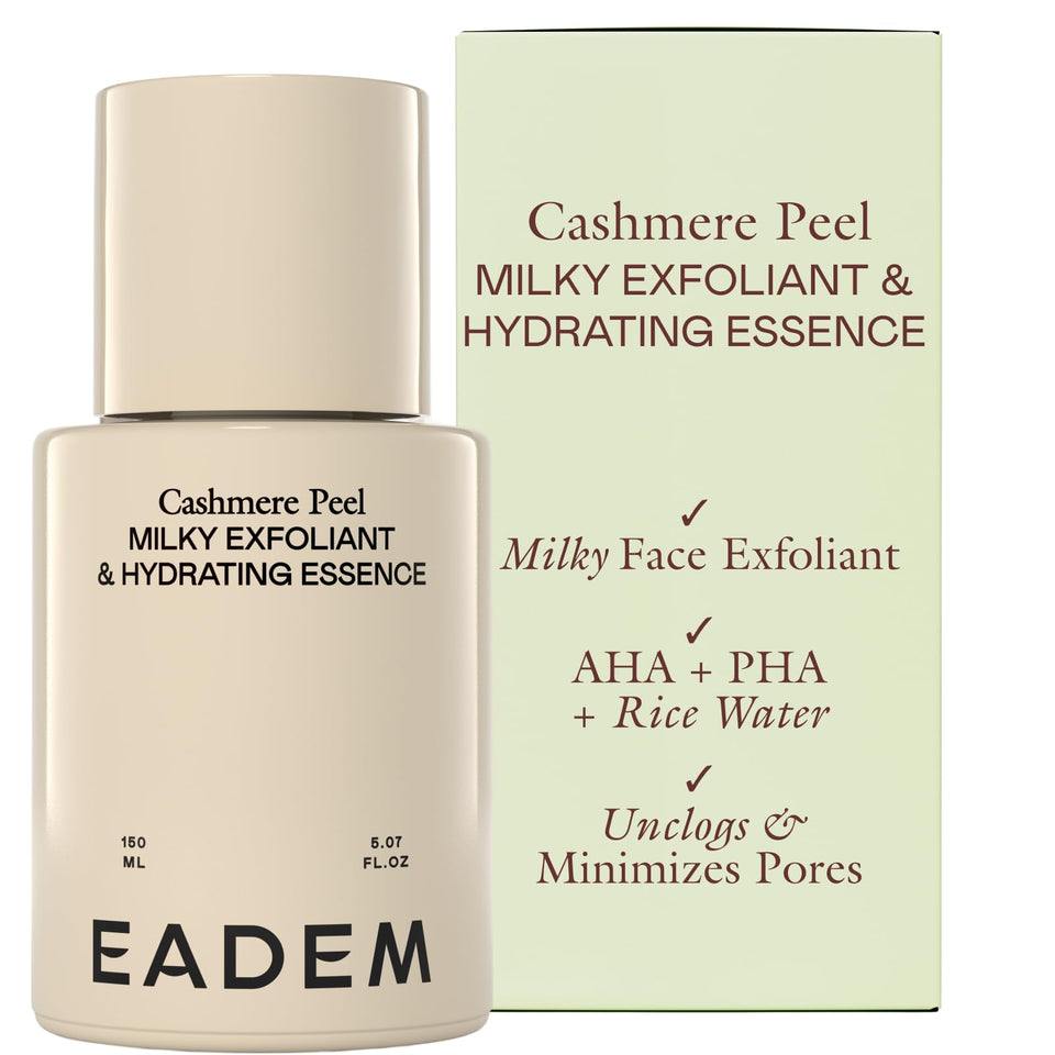 EADEM front bottle shot showing packaging and 5 oz size, highlighting product clarity and benefit