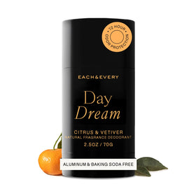 Each & Every front packaging showing Citrus & Vetiver scent and benefits