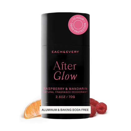 Each & Every front packaging showing Raspberry & Mandarin scent and benefits