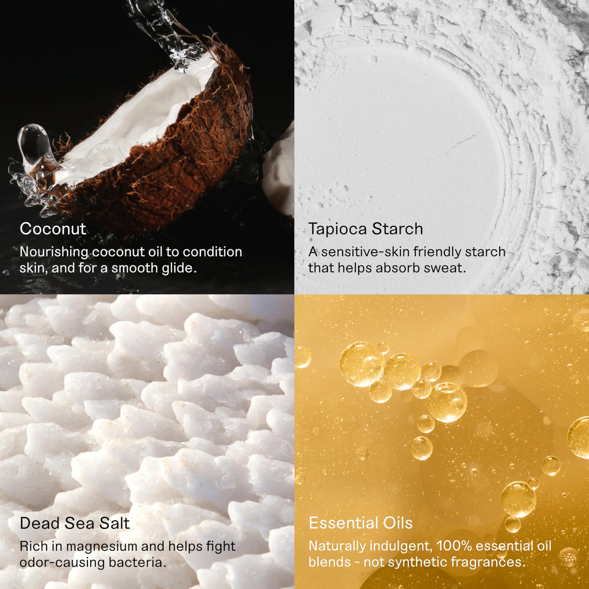 Each & Every packaging detail highlighting sustainable materials and eco-conscious benefit