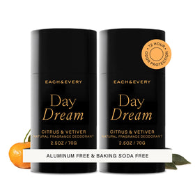 Each & Every front packaging showing citrus vetiver scent and benefits
