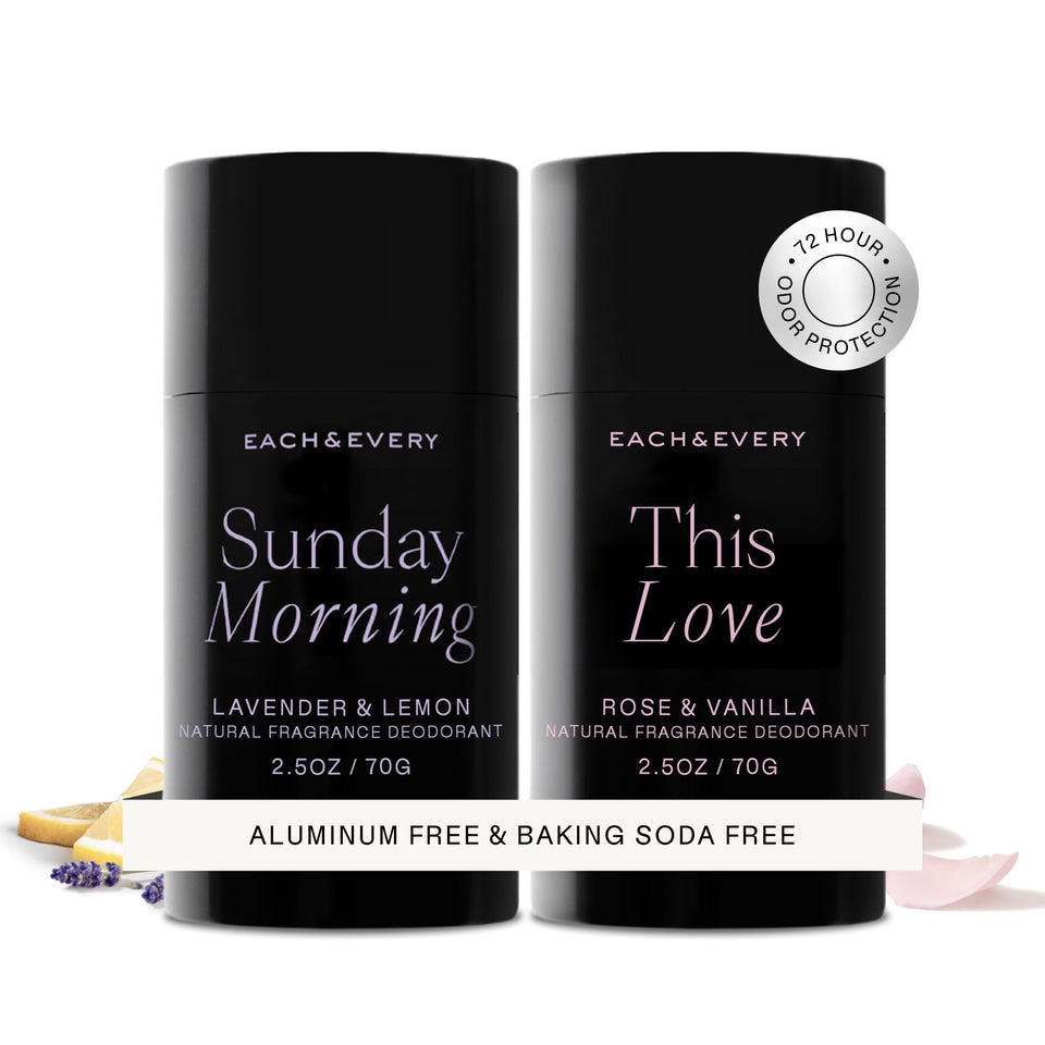 Each & Every front packaging showing both scent sticks and clean ingredients benefit