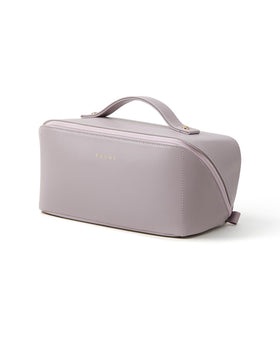 EACHY front view showing compact waterproof makeup bag and handle for easy carry