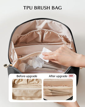 EACHY interior divider holding palettes and bottles for neat organization