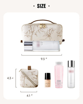 EACHY bag packed with toiletries ready for a weekend trip for convenience