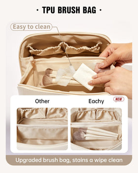 EACHY TPU brush compartment protecting bristles from moisture and dirt benefit