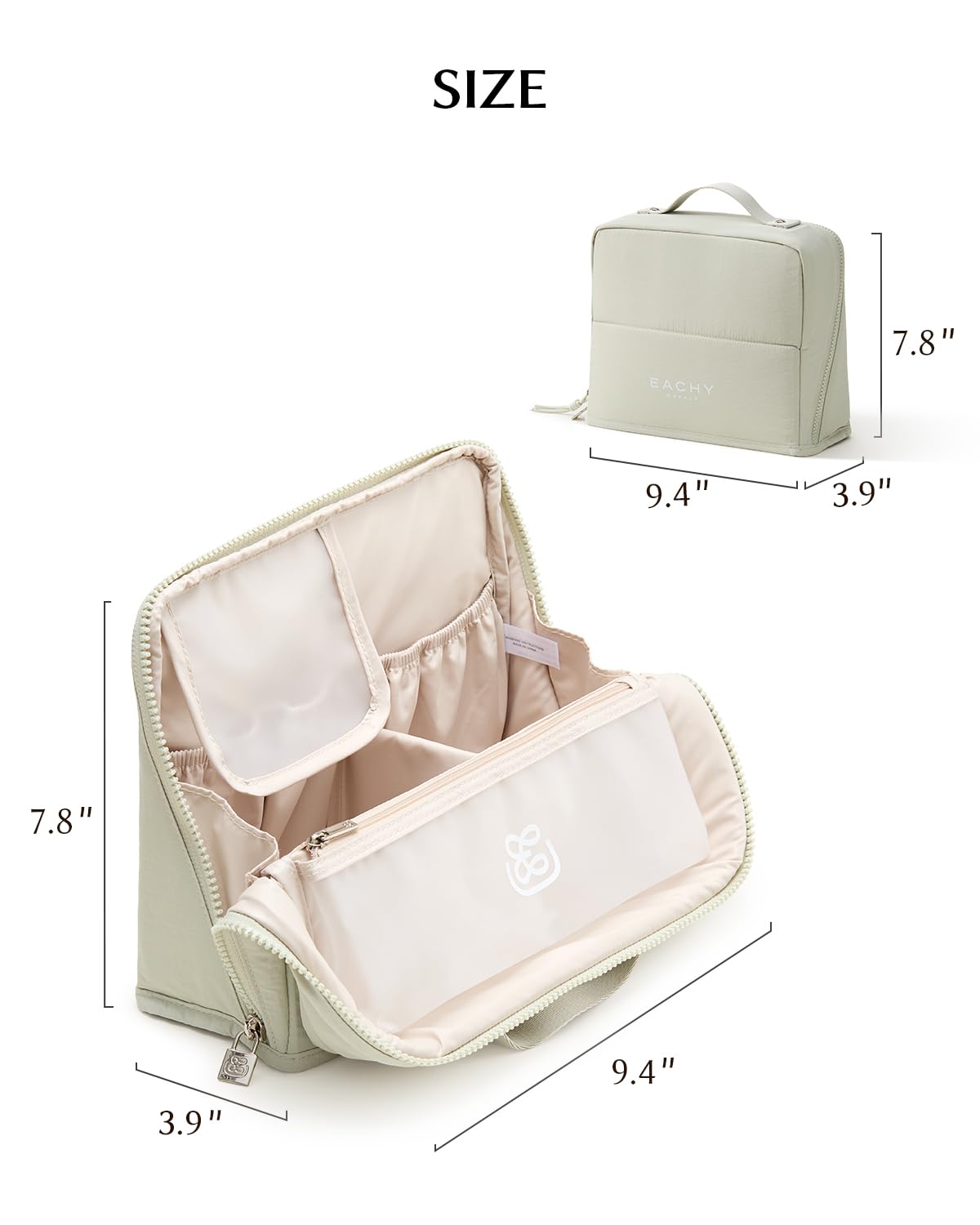 EACHY packed in suitcase illustrating durable travel-ready organization