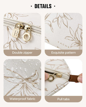 EACHY zipper and stitching close-up highlighting durable construction
