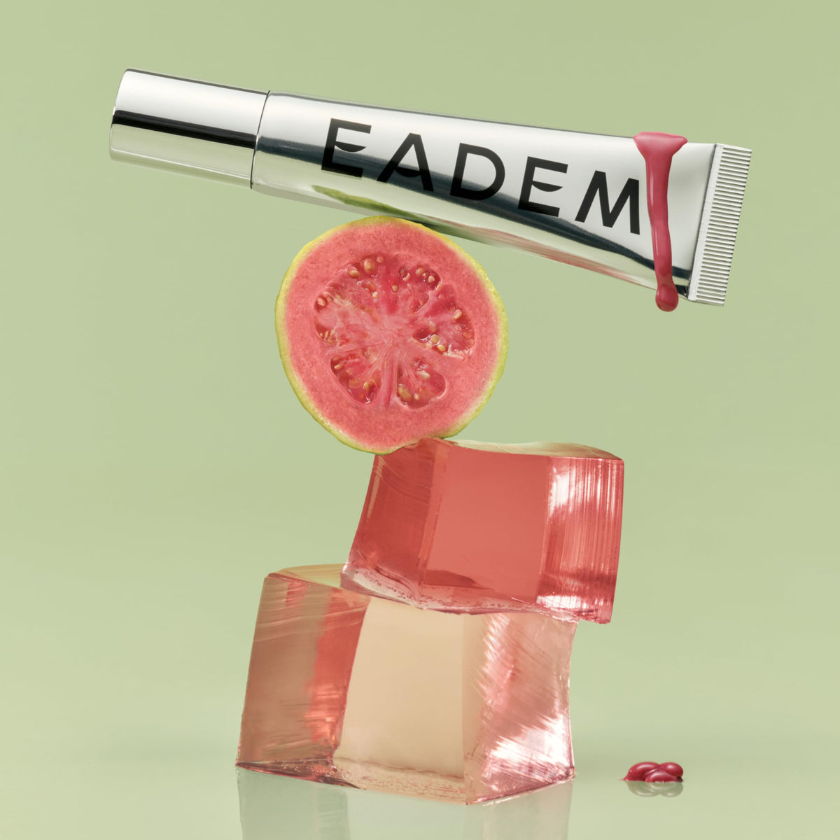 EADEM product on nightstand illustrating overnight repair convenience