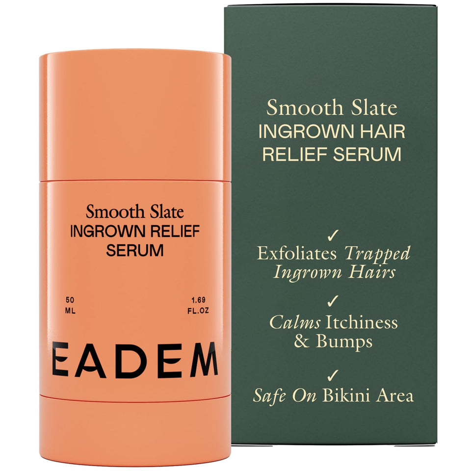 EADEM front packaging showing product name and clear benefits