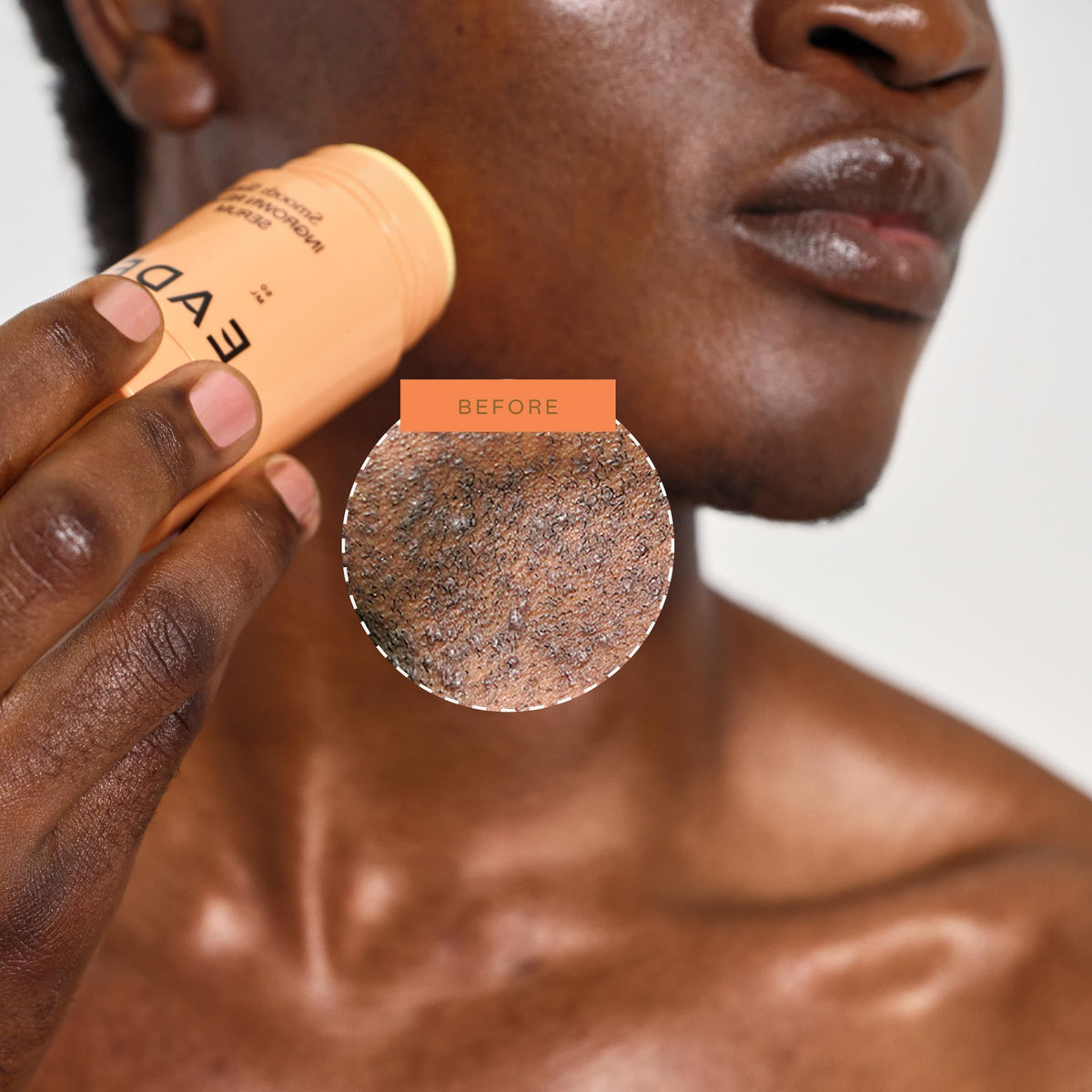EADEM label close-up highlighting AHAs and azelaic acid for fading spots