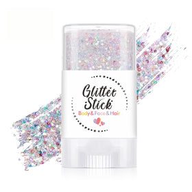 EAEVDJ glitter stick front packaging showing compact design and vibrant colors