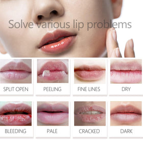 Eakroo lip patch on lips showing instant hydration and plumping benefit