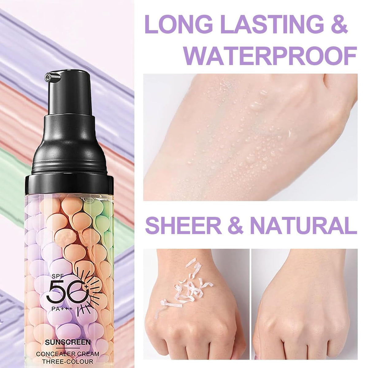 Eakroo primer applied on face outdoors under sunlight to show long-wear oil control