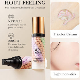 Eakroo label close-up highlighting Niacinamide and SPF50 for combined skincare benefit