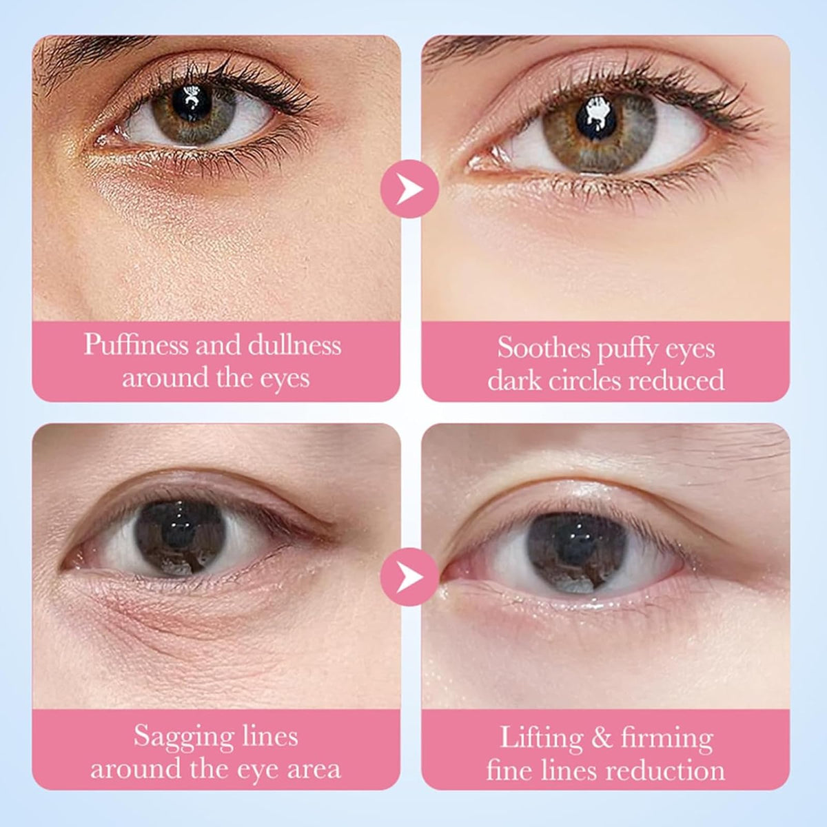 Eakroo patch detail showing thin edges and comfortable fit under eye