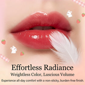 Eakroo true red shade detail emphasizing vivid long-wear payoff