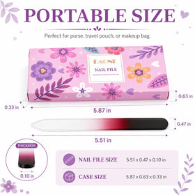 EAONE glass file inside protective case preventing scratches and accidental chips