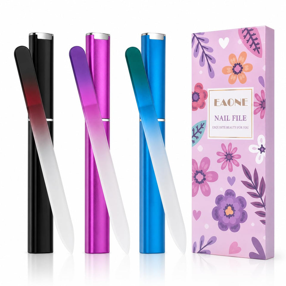 EAONE three files front view showing colors and compact cases for travel convenience