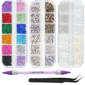 EARLMONI front packaging showing full 5200PCS kit and tools for versatile crafting