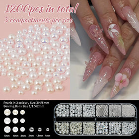 EARLMONI gems applied on manicure adding sparkle and professional finish