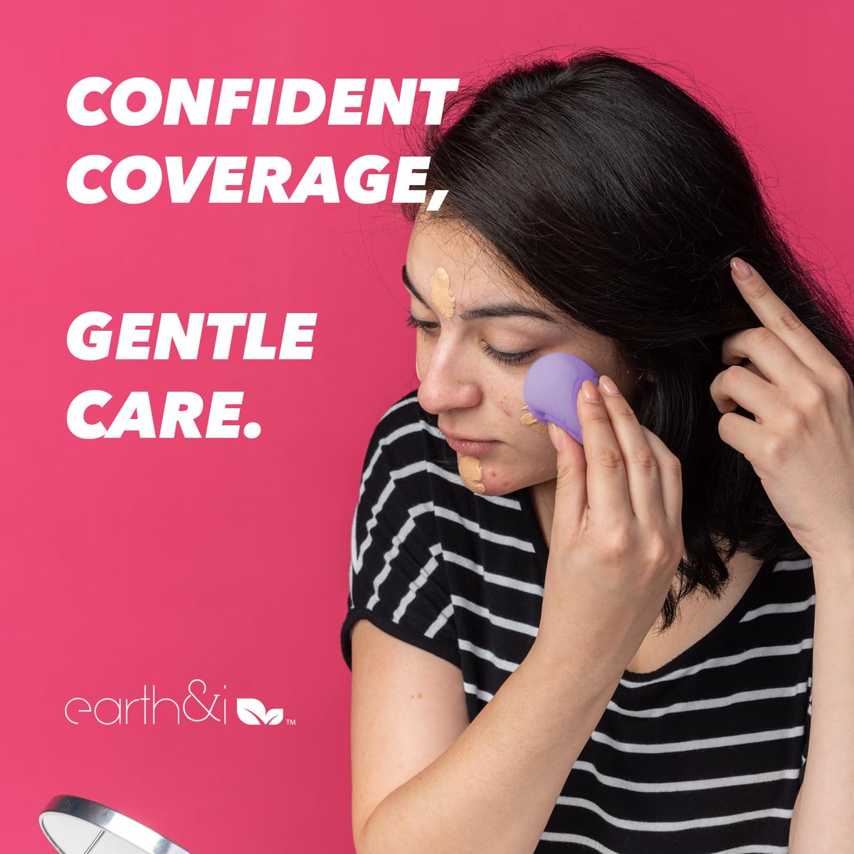 Earth & I sponge expanding when wet to prevent product absorption