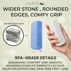 Earth & I six stones lined up demonstrating full-pack supply for families