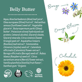 Earth Mama Belly Butter jar close-up highlighting creamy texture and nourishing oils