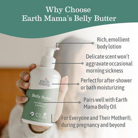 Earth Mama open jar cream texture showing rich, non-greasy finish