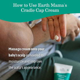 Earth Mama label ingredients closeup listing organic oils and shea butter benefit