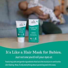Earth Mama cream in bathtime lifestyle setting showing comforting care routine