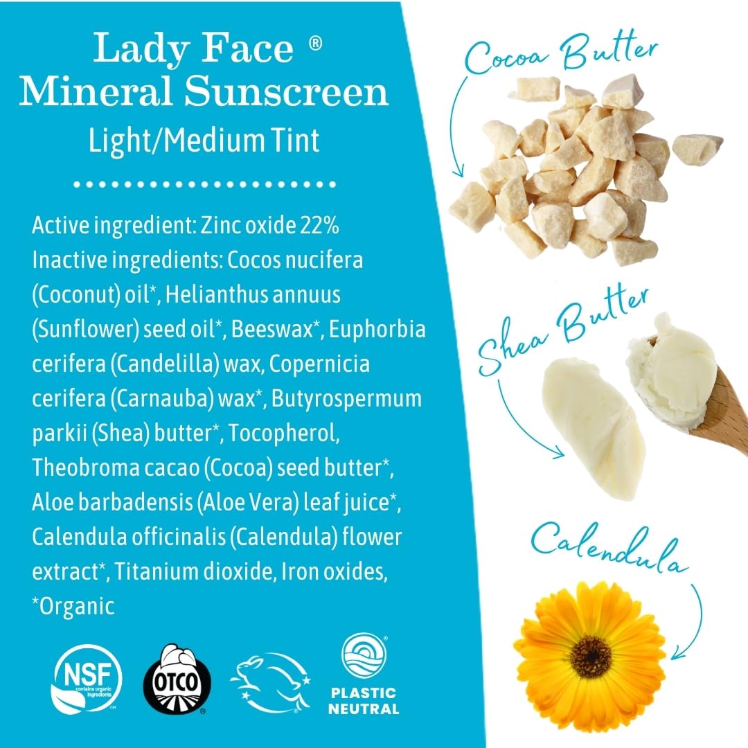 Earth Mama lifestyle outdoor use on face, practical sun protection benefit