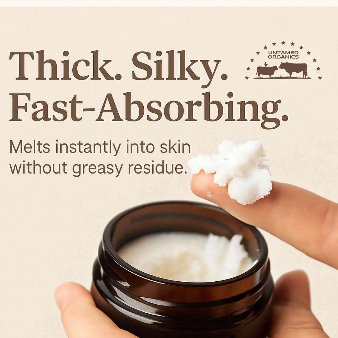 Earthborn Organics balm being rubbed between fingers demonstrating quick melt and hydration