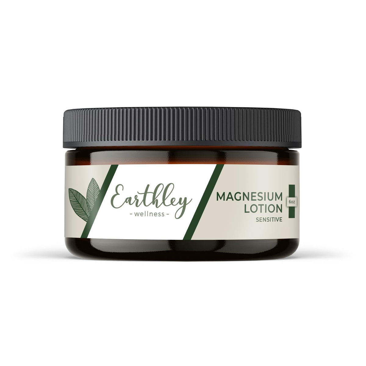 Earthley Wellness front jar view showing product and clear labeling for easy identification